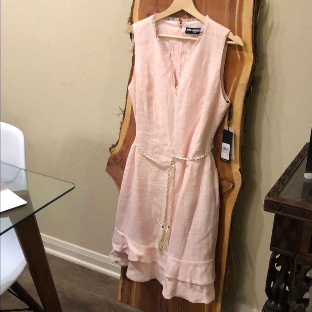 Midi pink dress